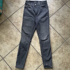 Old Navy Rockstar Super Skinny Jeans Womens 6 Petite Gray Higher High Rise 360